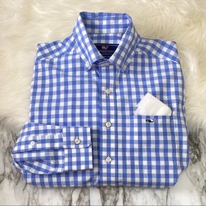 Vineyard Vines | tucker shirt blue gingham button